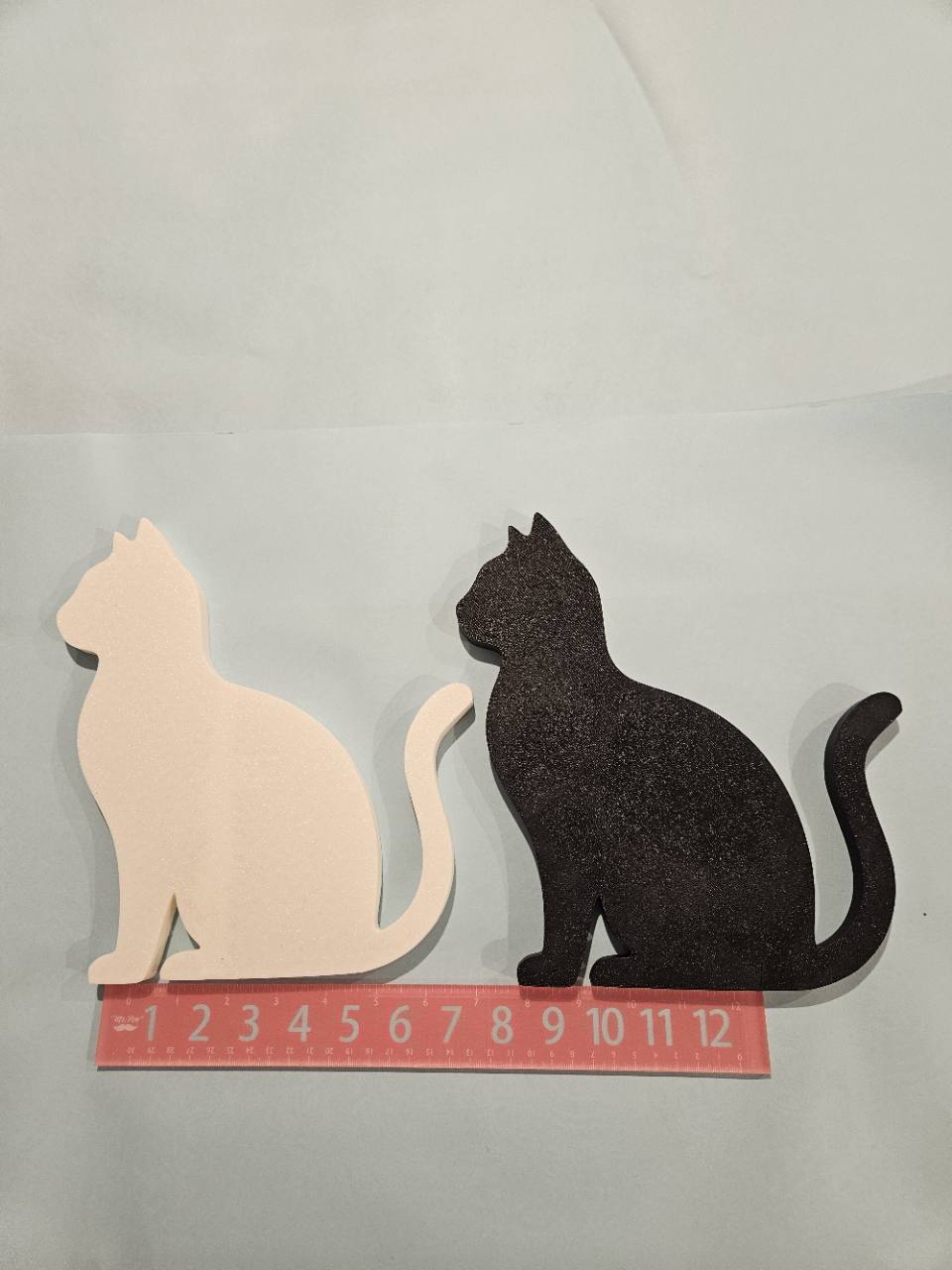 Blank Cat Mosaic Backer in White