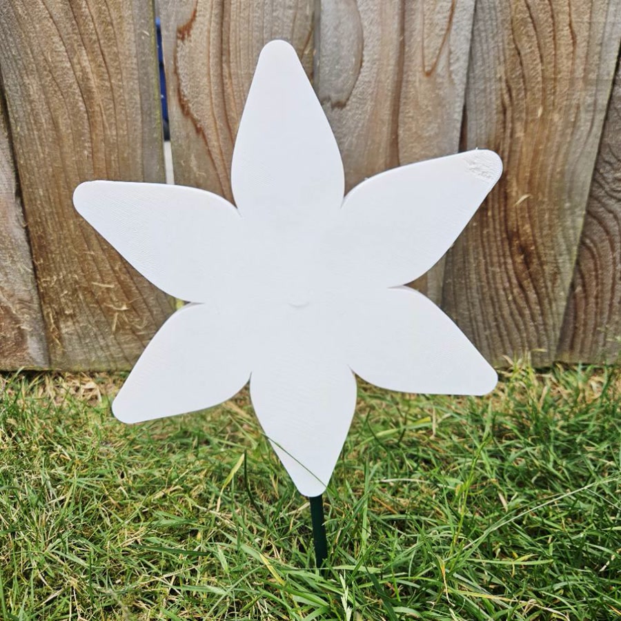 Blank Sunflower Mosaic Backer in White